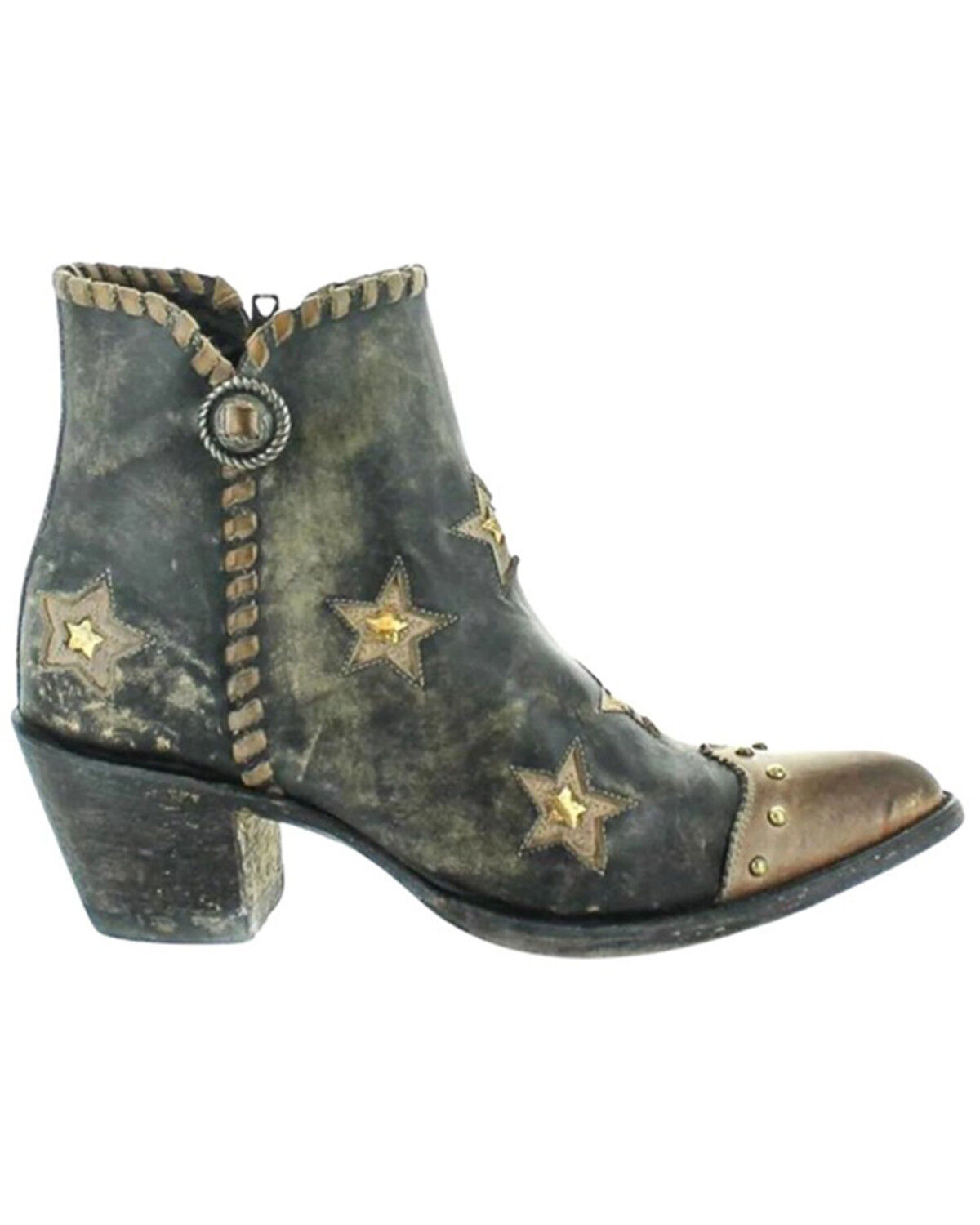 Image #2 - Yippee Ki Yay by Old Gringo Women's Glamis Patriotic Western Boots - Round Toe, Beige, hi-res