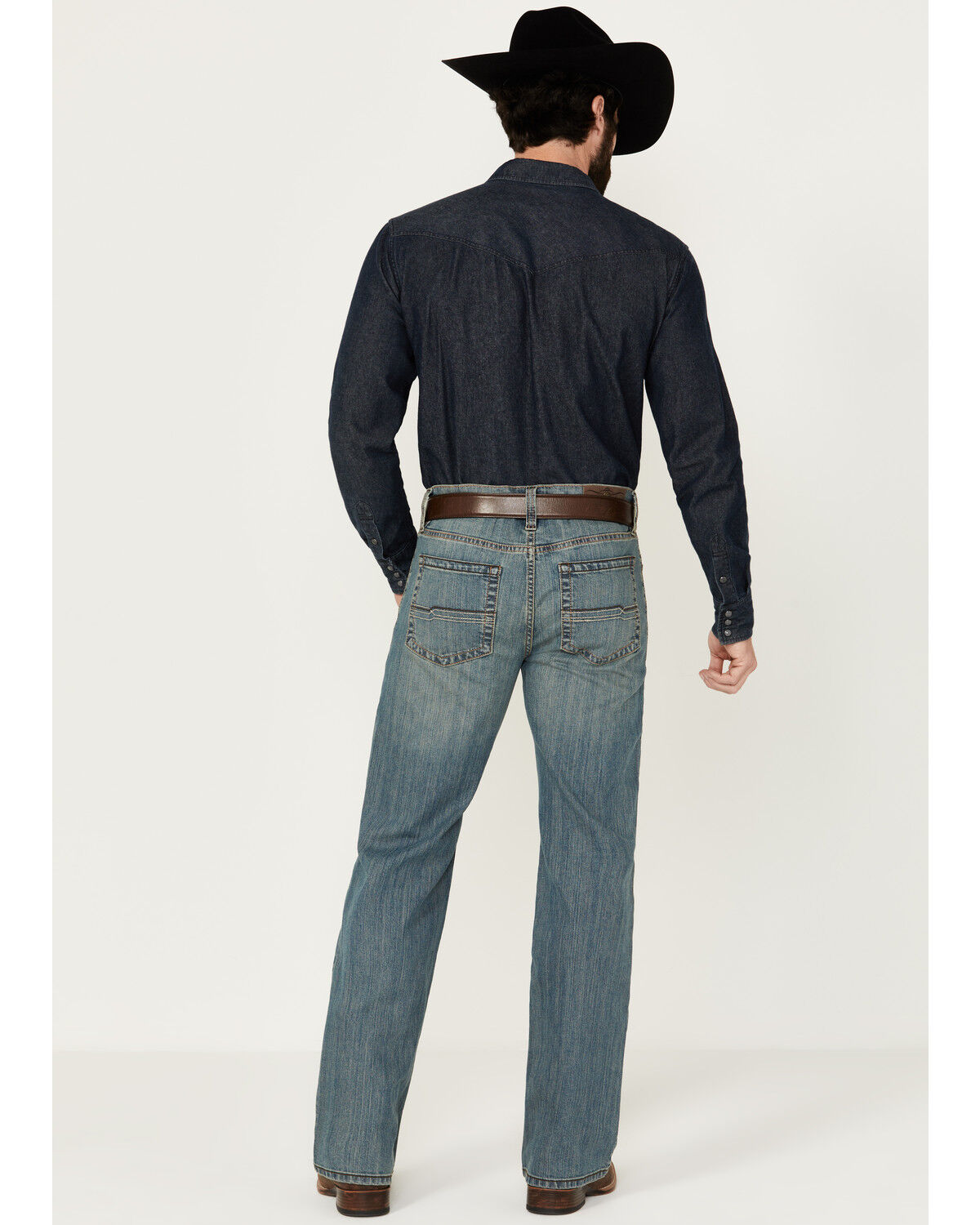 Image #3 - Cody James Men's Medium Wash Relaxed Bootcut Stretch Denim Jeans, Medium Wash, hi-res