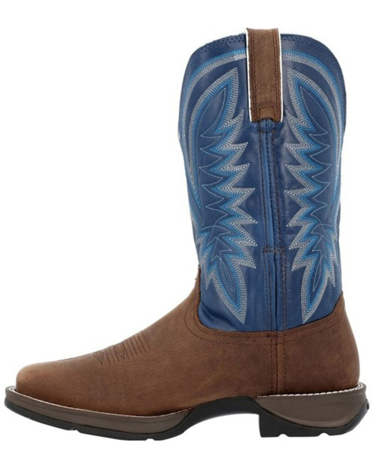 Image #3 - Durango Men's Rebel Performance Western Boots - Square Toe, Blue, hi-res