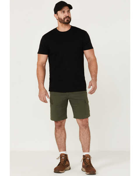 Image #1 - ATG by Wrangler Men's All-Terrain Deep Olive Asymmetric Cargo Shorts , Olive, hi-res