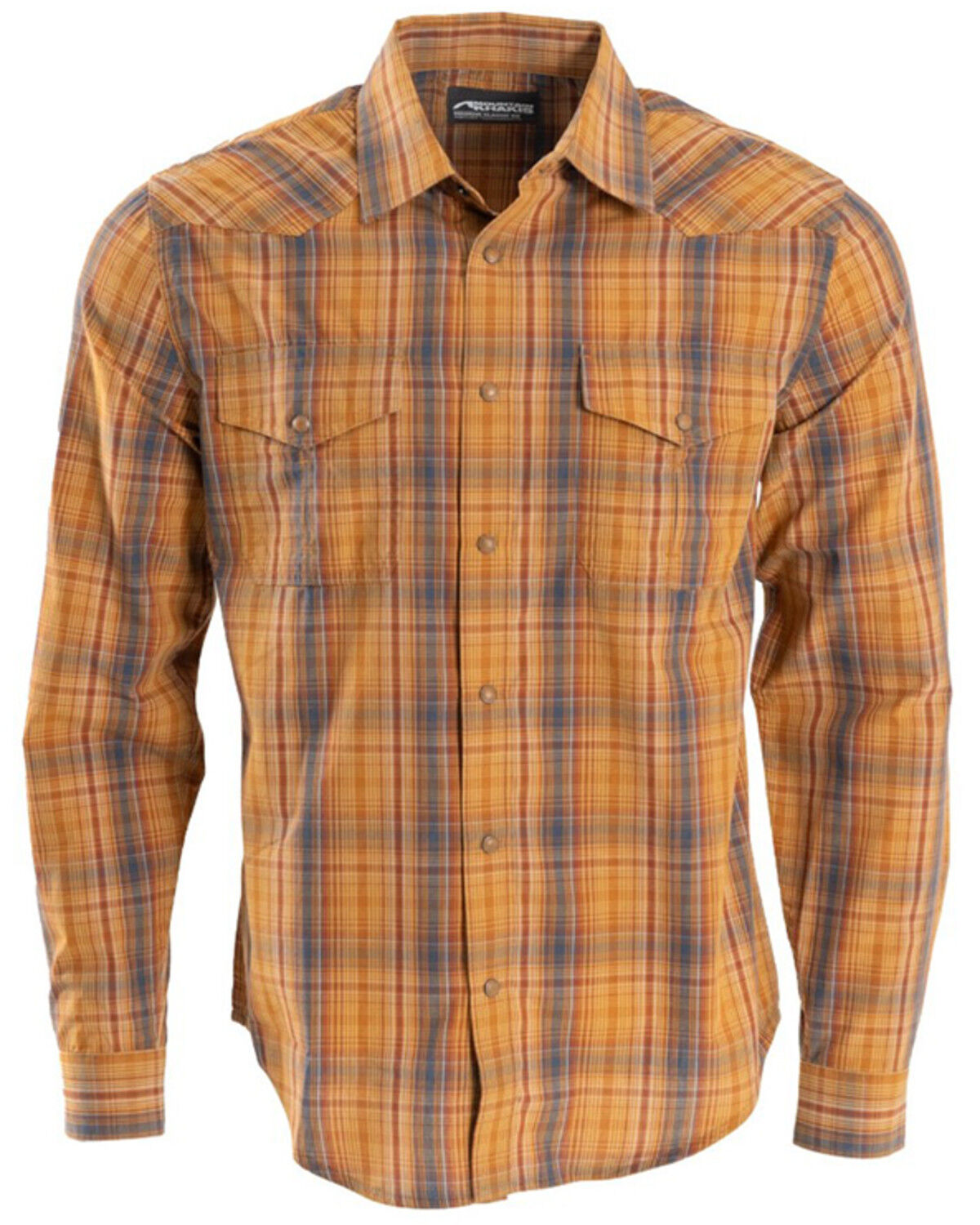 Image #1 - Mountain Khakis Men's Rodeo Long Sleeve Woven Shirt, Orange, hi-res
