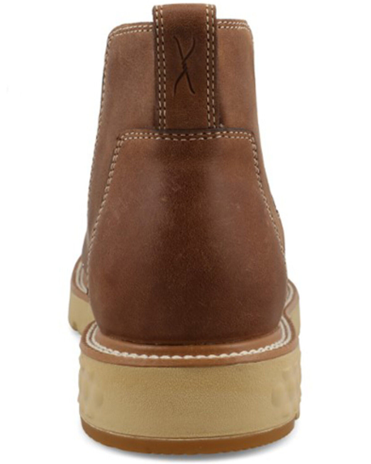 Image #5 - Twisted X Men's 4" Work Chelsea Boot - Nano Composite Toe, Medium Red, hi-res