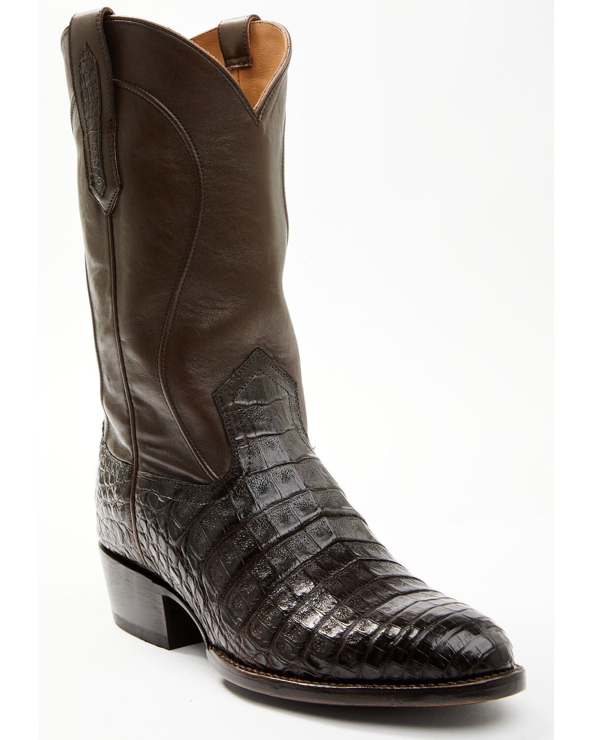 Cody James Black 1978&reg; Men's Chapman Exotic Caiman Belly Western Boots - Round Toe, Chocolate, hi-res