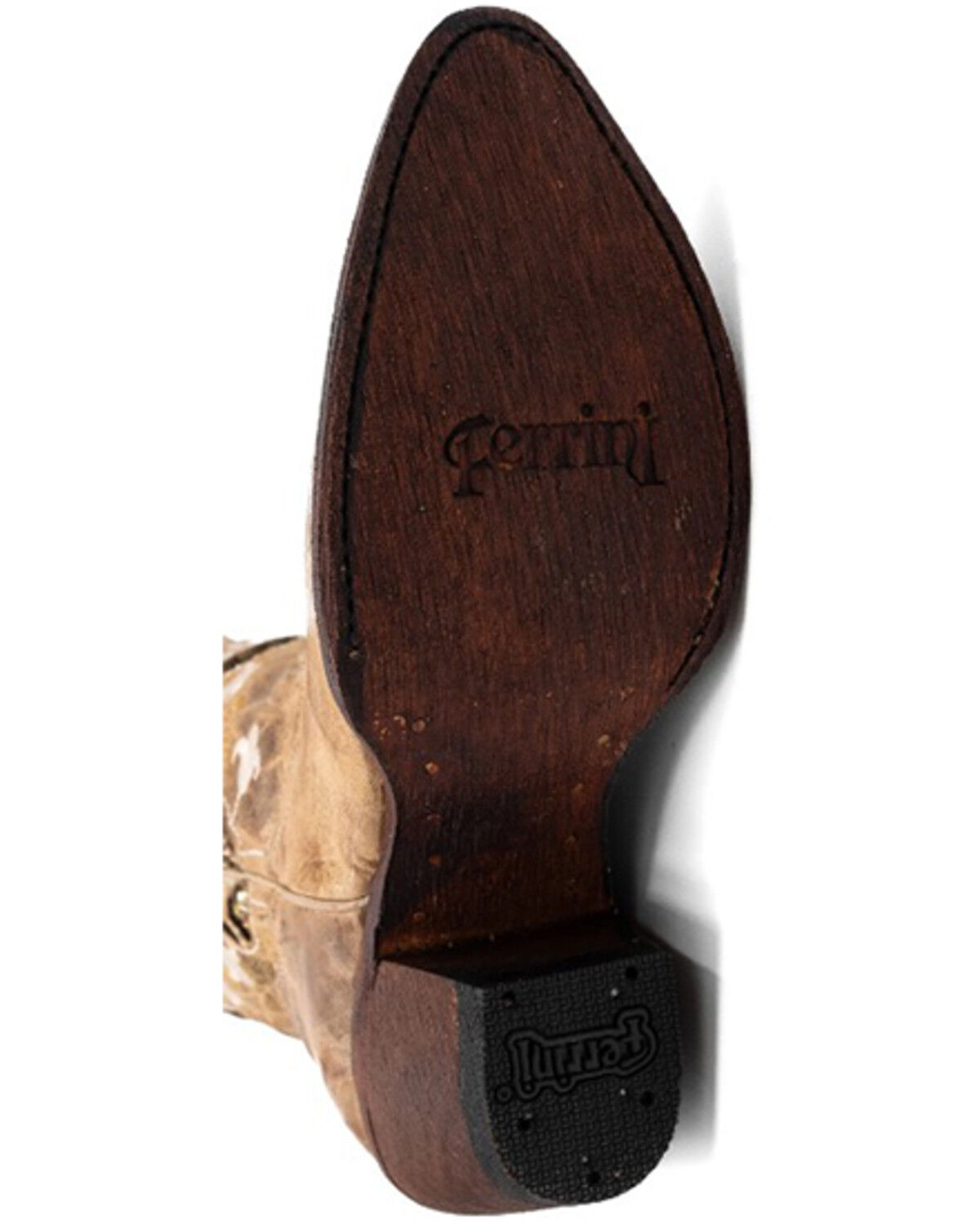 Image #7 - Ferrini Women's Empress Tall Western Boots - Round Toe, Brown, hi-res
