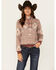 Image #1 - Shyanne Women's Southwestern Printed Hoodie, Mahogany, hi-res