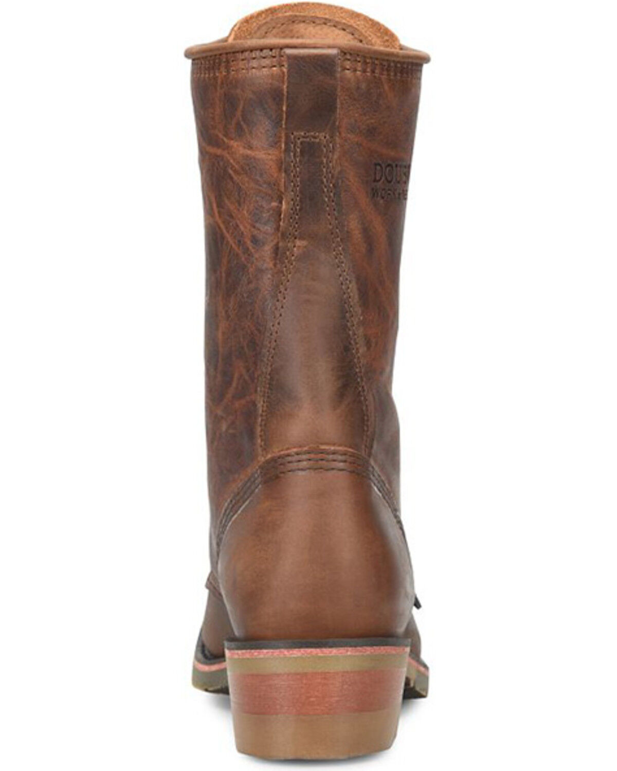 Image #4 - Double H Men's Lewis Packer Boots - Round Toe, Caramel, hi-res