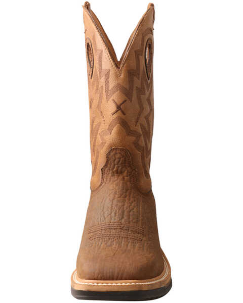 Image #5 - Twisted X Men's Lite Cowboy Western Work Boots - Broad Square Toe, Brown, hi-res