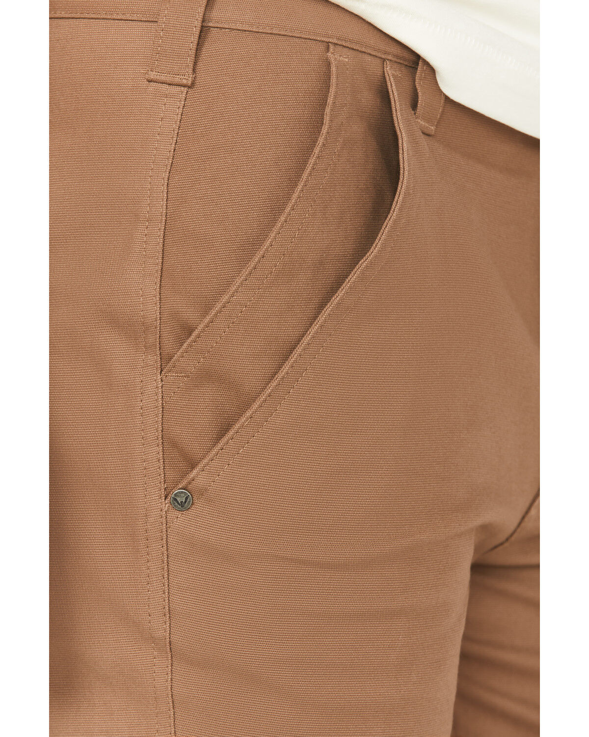 Image #2 - Thorogood Men's Canvas DWR Relaxed Straight Stretch Work Pants, Khaki, hi-res