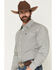 Image #2 - Cinch Men's Geo Print Long Sleeve Button-Down Western Shirt, Cream, hi-res