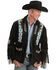 Image #1 - Liberty Wear Eagle Bead Fringed Suede Leather Jacket, Black, hi-res