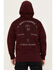 Image #2 - Troll Co Men's Twisting Wrenches Hooded Sweatshirt, Maroon, hi-res