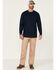 Image #2 - Hawx Men's Forge Long Sleeve Work Pocket T-Shirt - Tall, Navy, hi-res