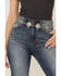 Image #1 - Shyanne Women's Diamond Turquoise Chain Concho Belt, Silver, hi-res