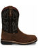 Justin Men's Fireman Black Western Boots - Square Toe, Tan, hi-res