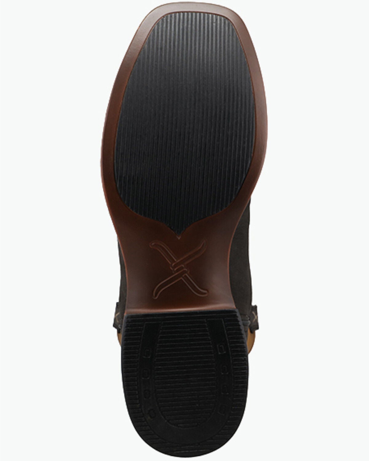 Image #7 - Twisted X Men's Top Hand Tall Western Boots - Broad Square Toe, Pecan, hi-res