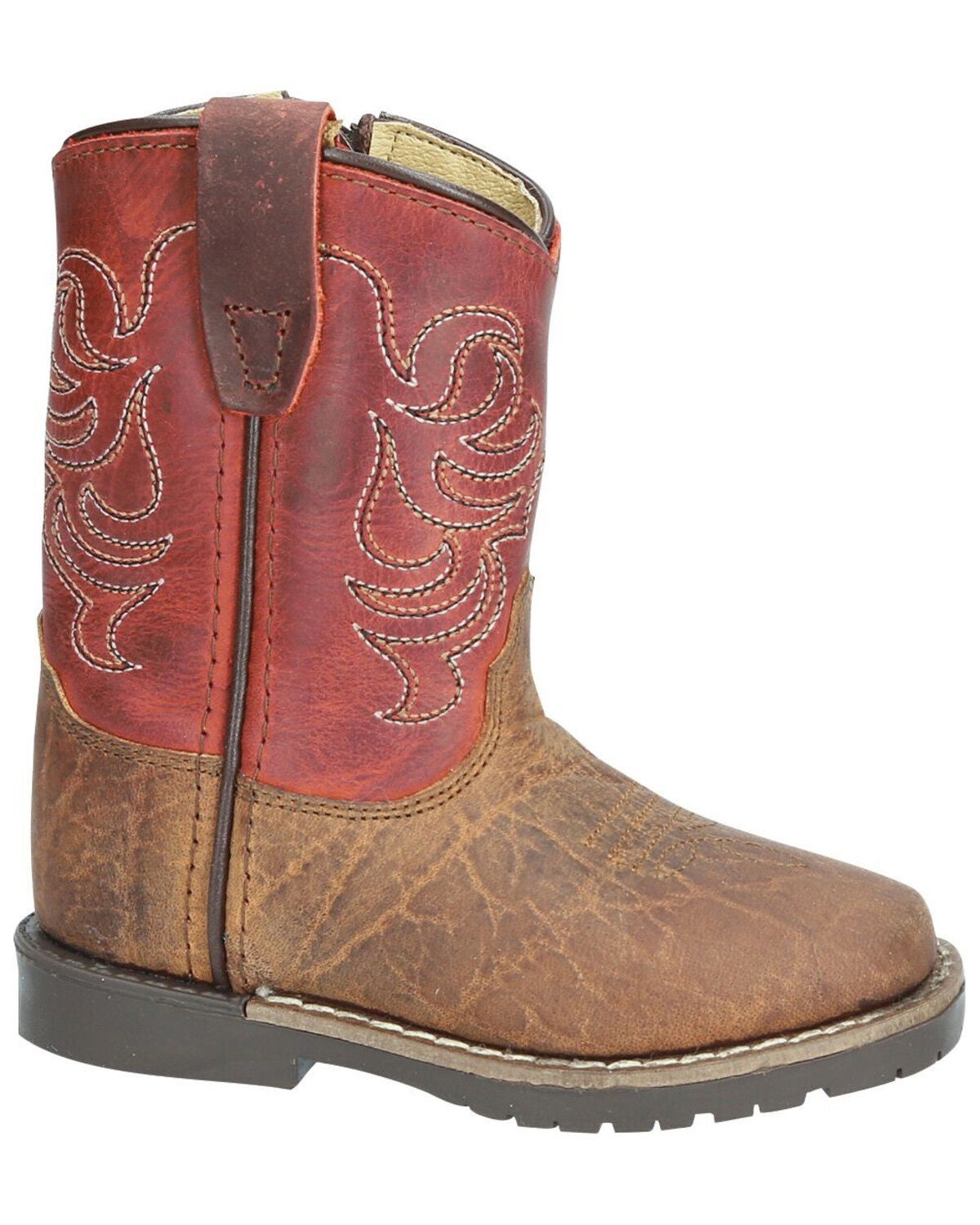 Smoky Mountain Toddler Boys' Autry Western Boots - Square Toe, Brown, hi-res