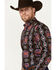 Image #2 - RANK 45&reg; Men's Great Fall Southwestern Print Long Sleeve Button-Down Western Shirt, Black, hi-res
