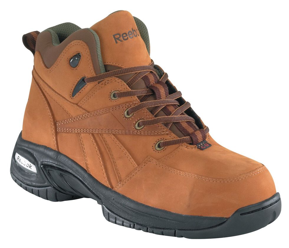 Reebok Women's Tyak Hiking Work Boots - Composite Toe, Brown, hi-res