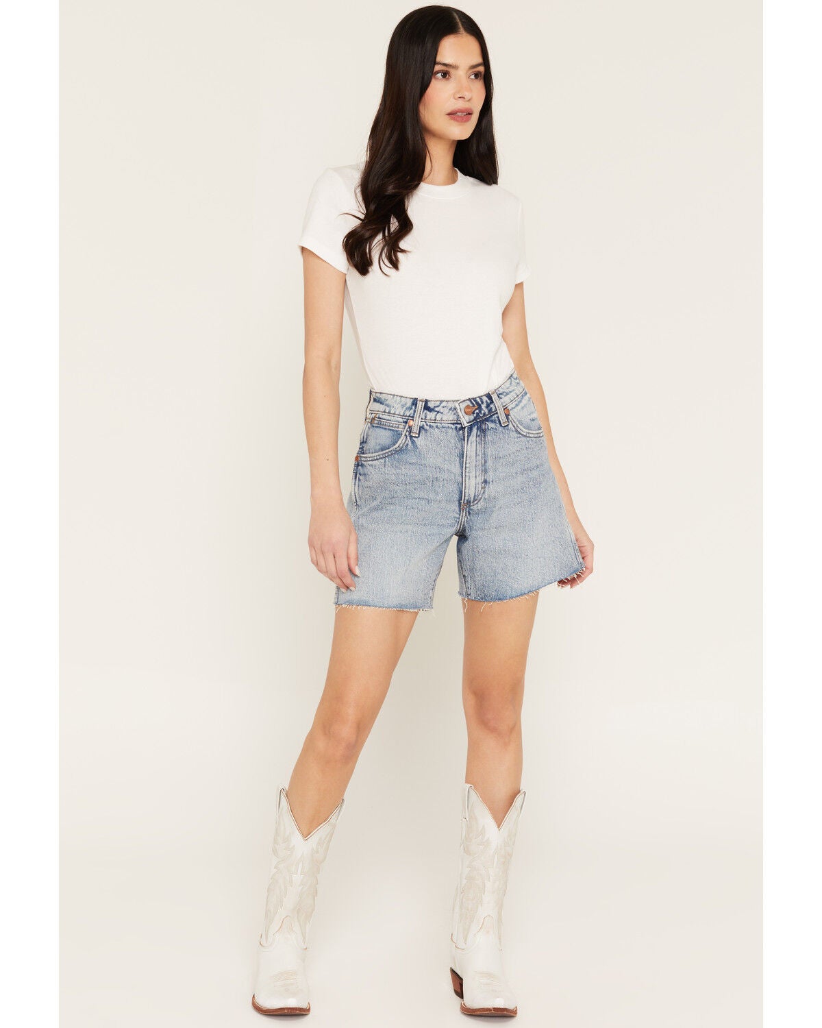 Image #1 - Wrangler Women's High Rise Light Wash Blissful Stretch Denim Jeans, Light Wash, hi-res