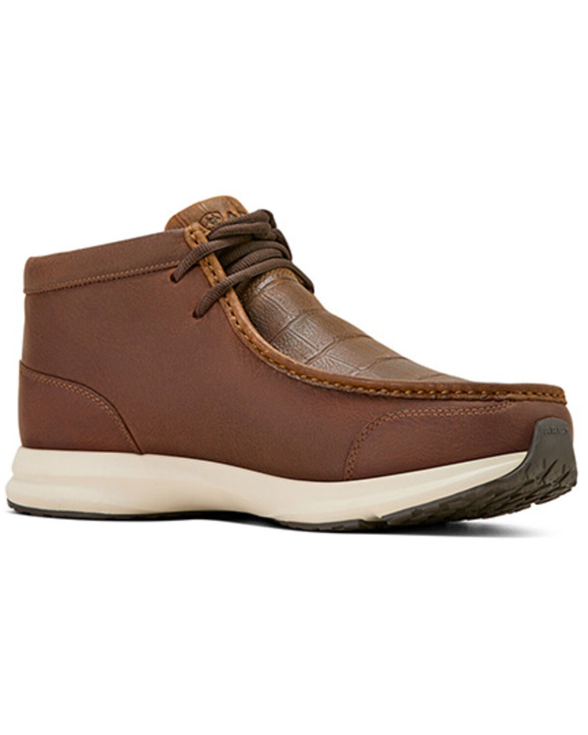 Ariat Men's Spitfire Crocodile Print Casual Shoes - Moc Toe, Brown, hi-res