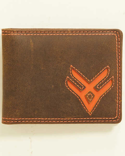 Hawx Men's Orange Logo Wallet, Brown, hi-res