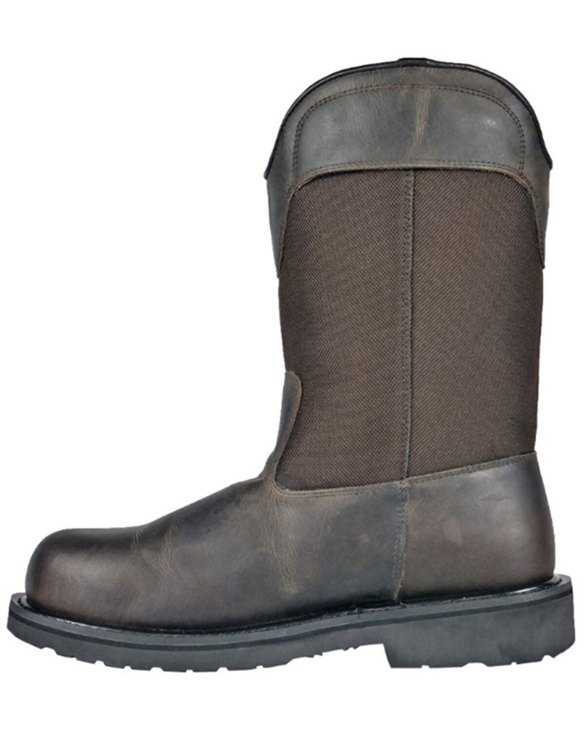 Image #3 - Hoss Men's Buck Wellington Work Boots - Steel Toe, Brown, hi-res