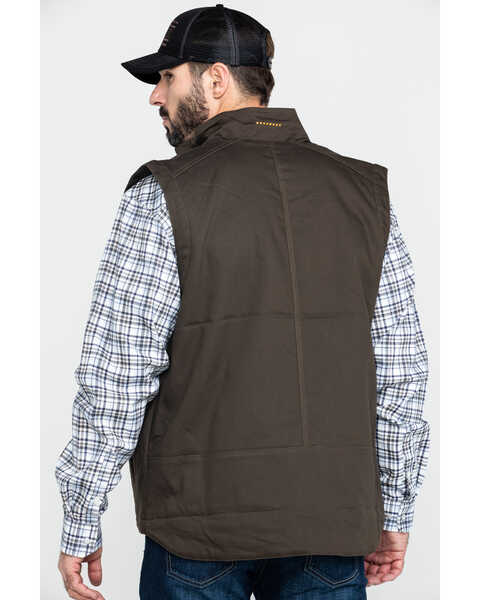 Image #2 - Ariat Men's Rebar Duracanvas Work Vest - Big & Tall , Loden, hi-res