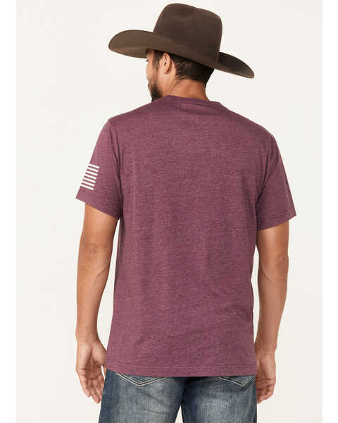 Image #4 - RANK 45® Men's Banner Short Sleeve Graphic T-Shirt, Grape, hi-res