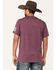 Image #4 - RANK 45® Men's Banner Short Sleeve Graphic T-Shirt, Grape, hi-res
