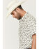 Image #2 - Cody James Men's Toro Steer Head Print Short Sleeve Button-Down Stretch Western Shirt, Tan, hi-res