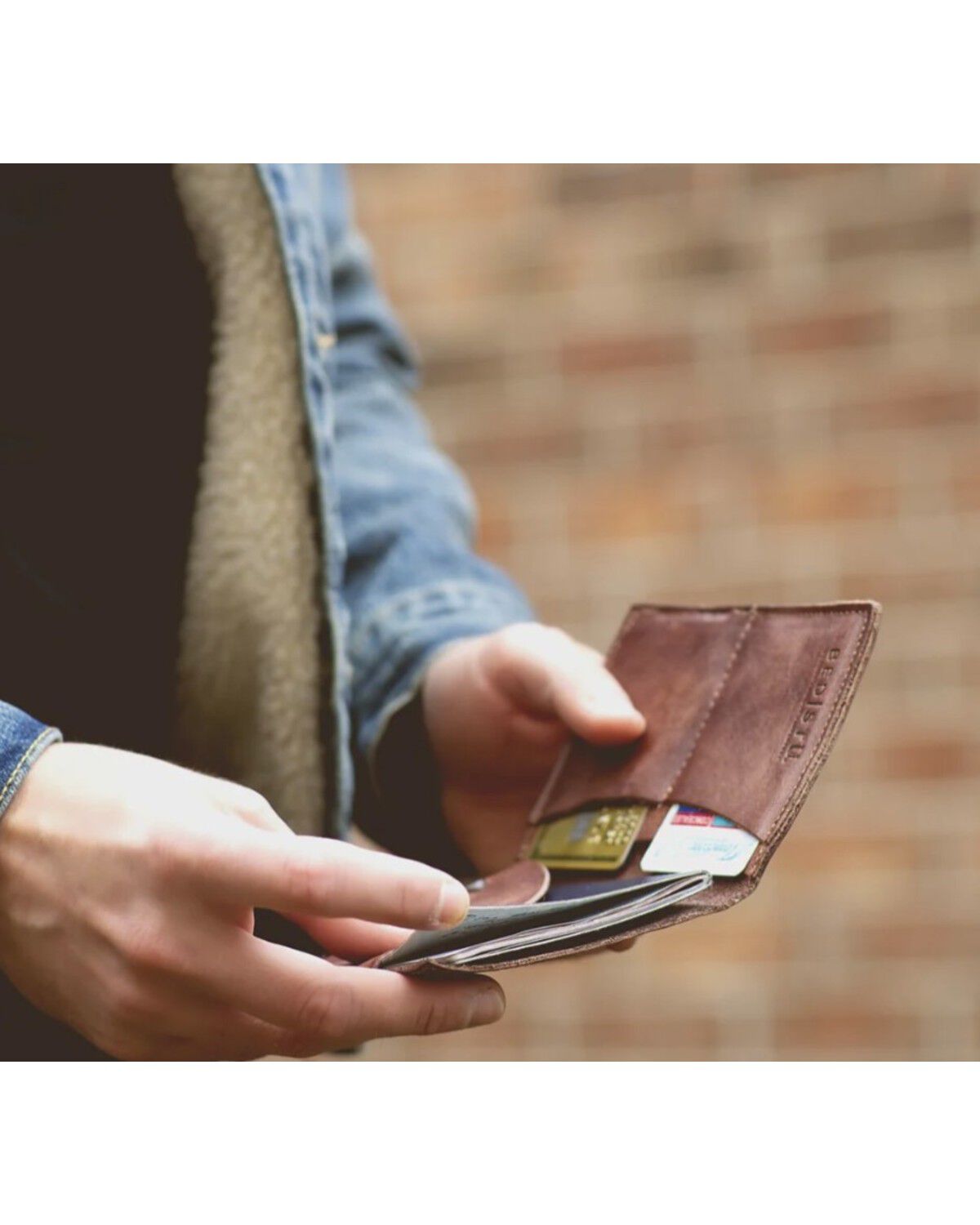 Image #4 - Bed Stu Men's Stardust Bifold Wallet, Black/brown, hi-res