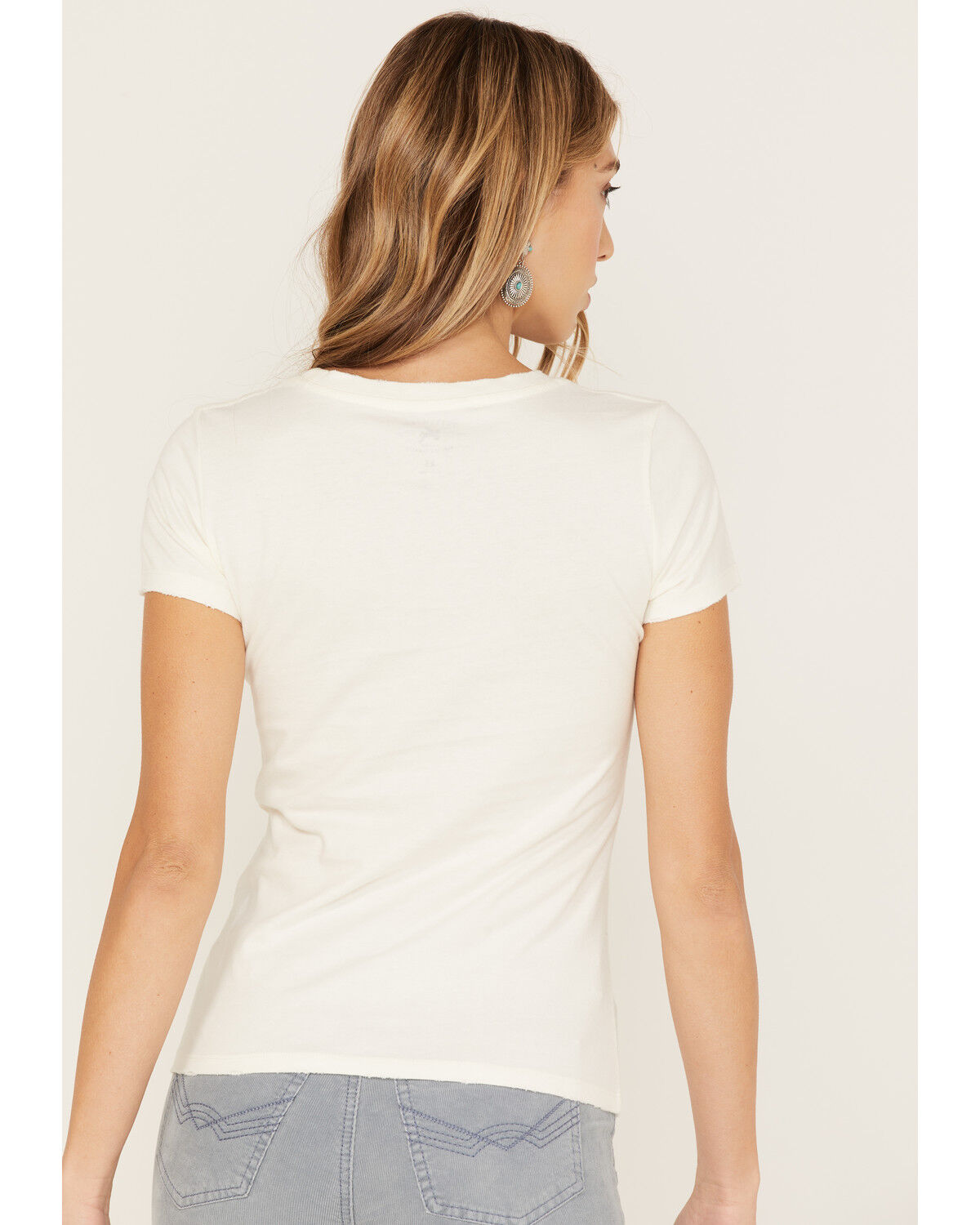 Image #4 - Idyllwind Women's Calamity Short Sleeve Graphic Trustie Tee, Ivory, hi-res