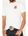 Image #3 - Howitzer Men's Snake Flag Graphic T-Shirt, White, hi-res