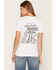 Image #1 - Cowgirl Up Women's Heart Short Sleeve Graphic Tee, White, hi-res