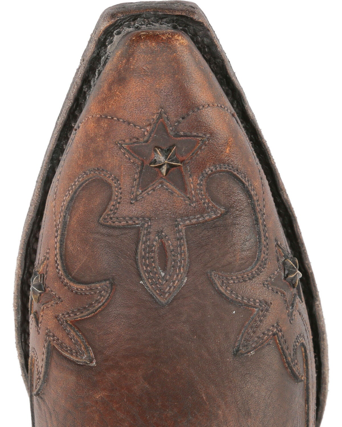 Image #6 - Miss Macie Women's Brown Weatherford Boots - Snip Toe, , hi-res