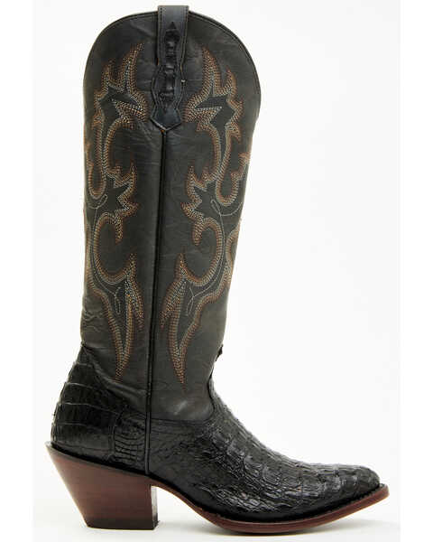 Image #2 - Shyanne Women's Layla Exotic Caiman Western Boots - Pointed Toe , Black, hi-res