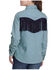 Image #2 - Roper Women's Light Wash Long Sleeve Fringe Button-Down Denim Shirt, Light Blue, hi-res