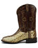 Image #3 - Dan Post Men's Karung Snake Brown Exotic Western Boots - Broad Square Toe , Brown, hi-res