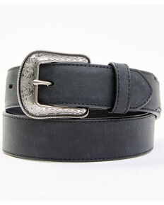 Cody James Men's Black Casual Billet Leather Belt, Black, hi-res