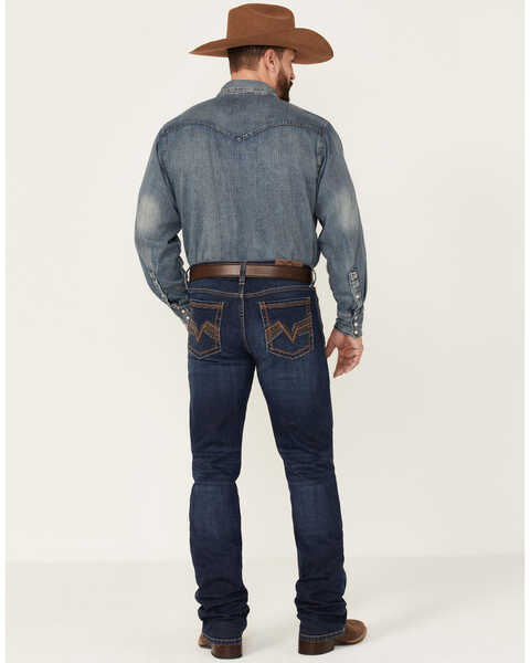 Image #4 - Cody James Men's Morgan Dark Wash Stretch Stackable Straight Leg Jeans , Blue, hi-res