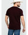 Cinch Men's Burgundy Logo Graphic T-Shirt  , Burgundy, hi-res