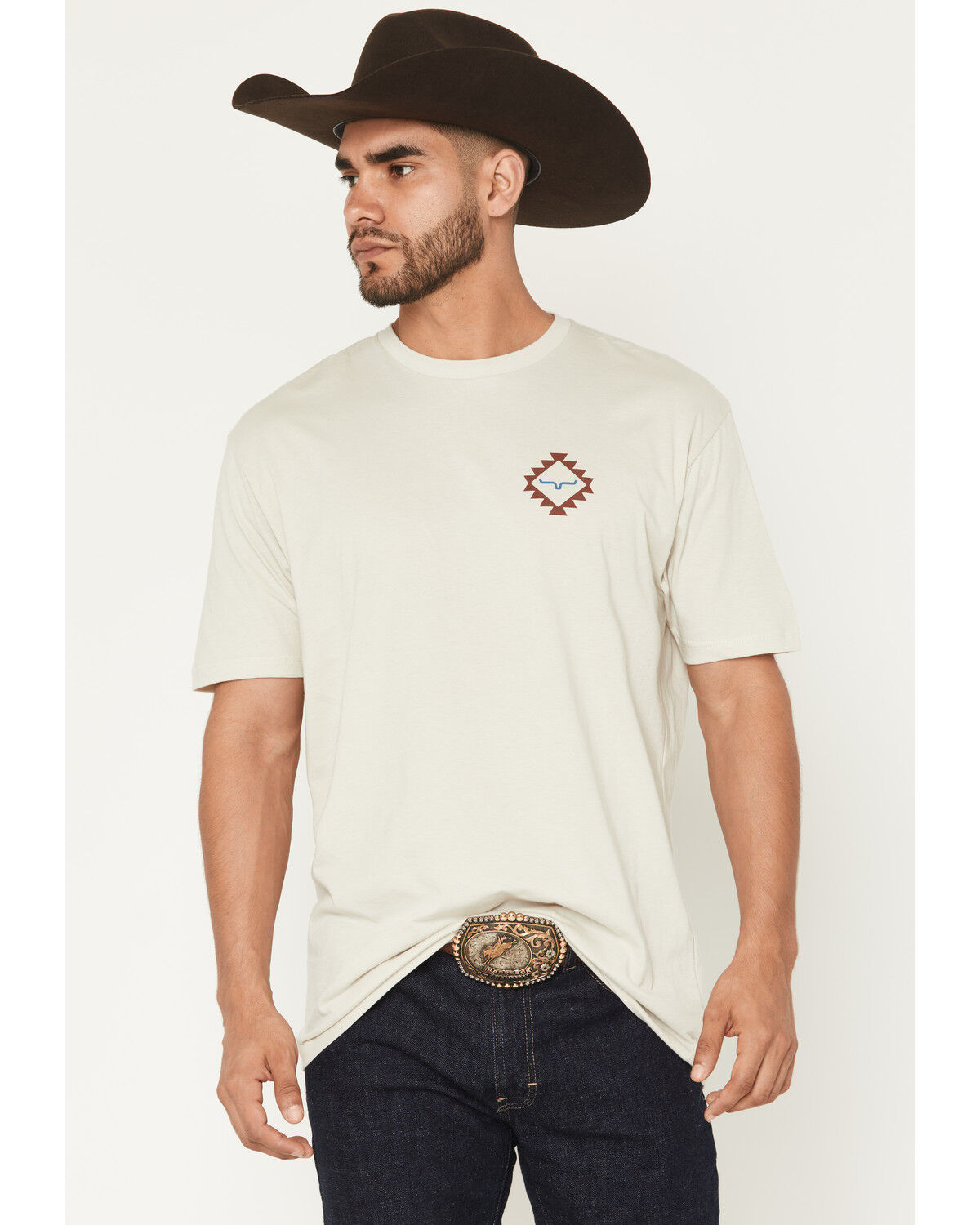 Image #2 - Kimes Ranch Men's Vaugh Logo Short Sleeve Graphic T-Shirt, Sand, hi-res