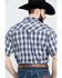 Jack Daniel's Men's Textured Plaid Print Short Sleeve Western Shirt , Black, hi-res