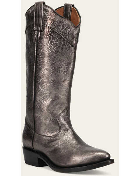 Frye Women's Billy Daisy Pull-On Western Boots - Medium Toe , Gold, hi-res