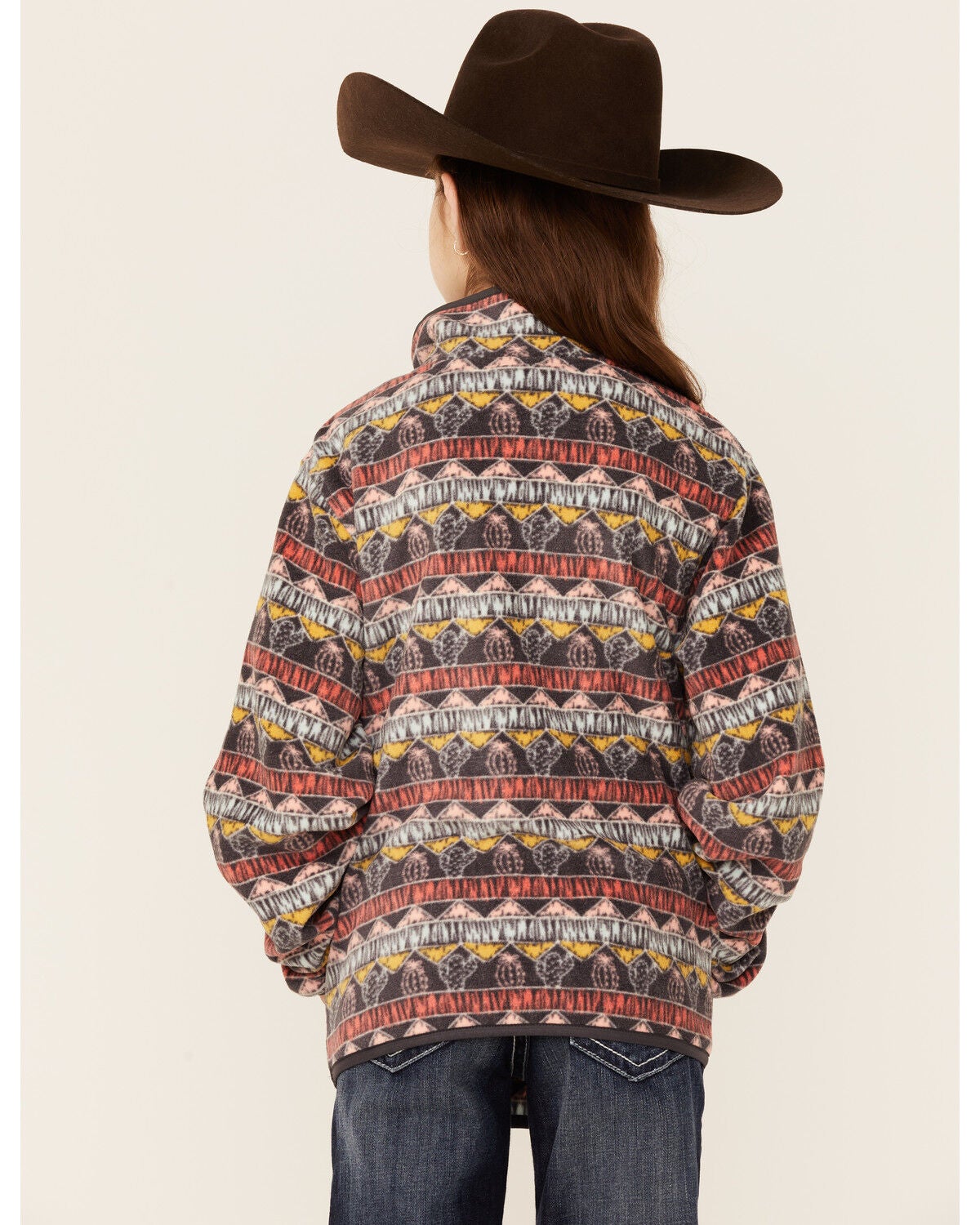 Image #3 - Cruel Girl Girls' Cactus Print Multicolored Long Sleeve Pullover, , hi-res
