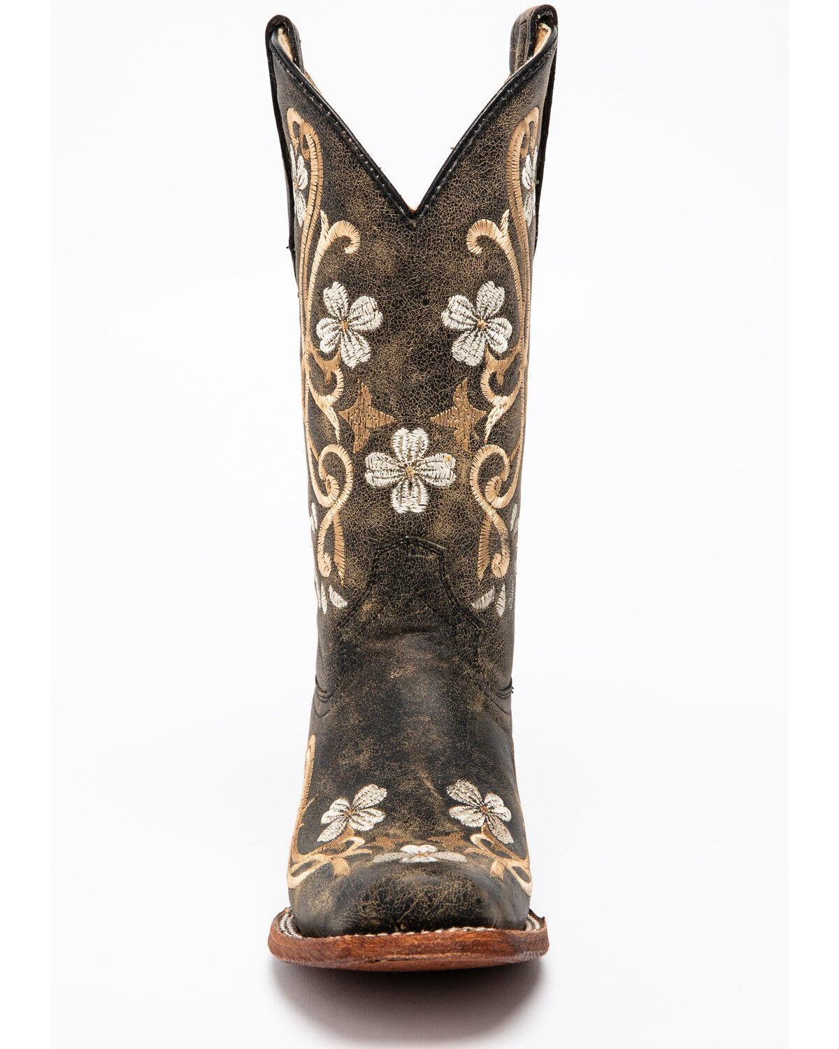 Image #4 - Circle G Women's Honey Cowhide Western Boots - Square Toe, Honey, hi-res