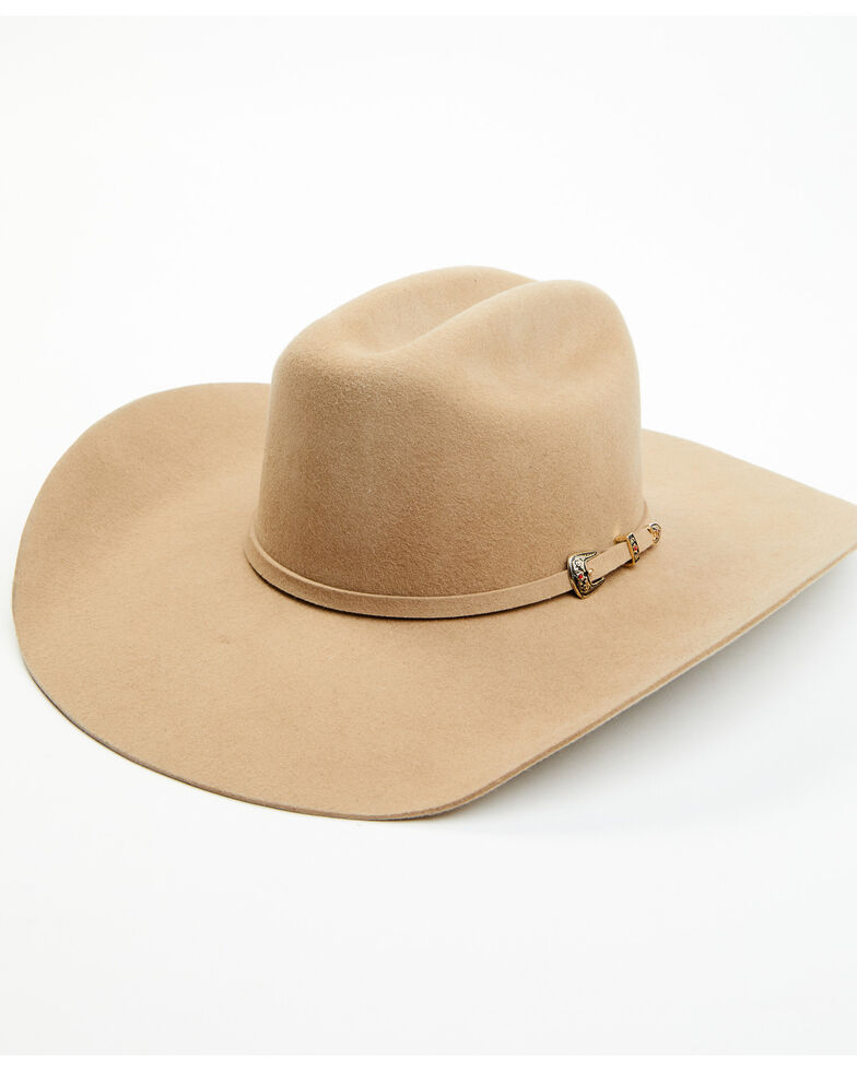 ProHats Precreased Buckle Band Wool Felt Western Hat , Sand, hi-res