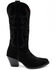 Image #2 - Ferrini Women's Quinn Roughout Western Boots - Round Toe, Black, hi-res
