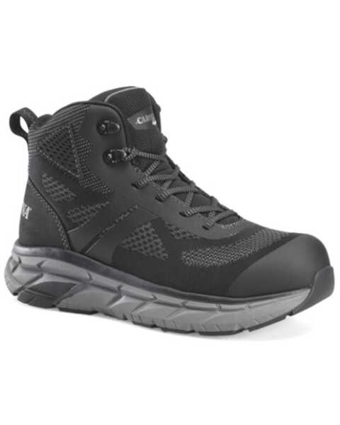 Image #1 - Carolina Men's Align Voltrex Mid-Cut Athletic Hiking Work Sneaker - Composite Toe , Black, hi-res
