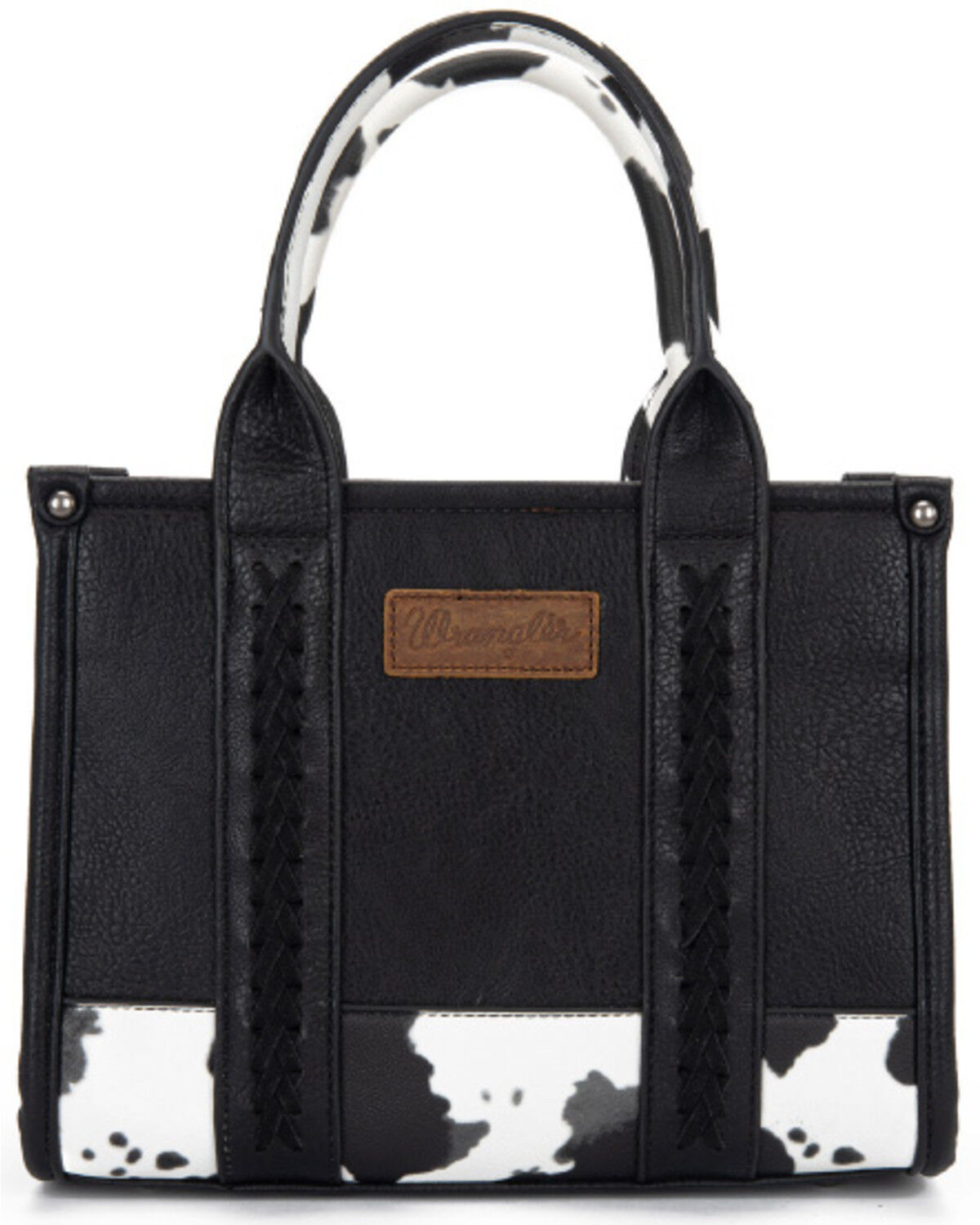Image #2 - Wrangler Women's Whipstitch Patchwork Crossbody Bag, Black, hi-res